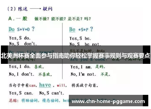 北美洲杯赛全面参与指南助你轻松掌握赛事规则与观赛要点 北美洲杯赛全面参与指南助你轻松掌握赛事规则与观赛要点